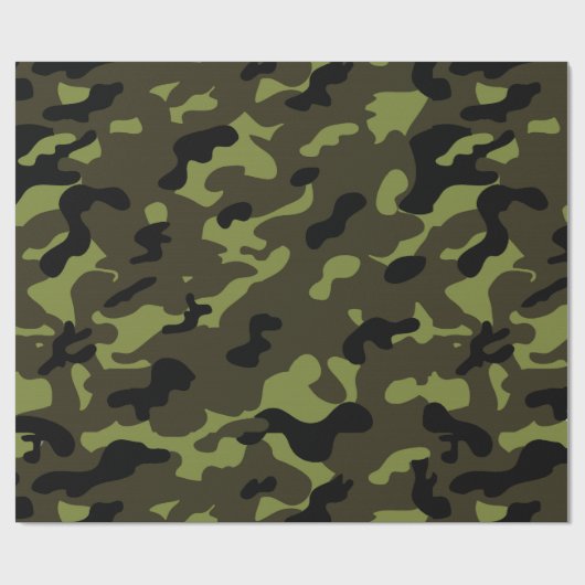 Army Camo Pattern Cadeaupapier (Vlak)