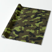 Army Camo Pattern Cadeaupapier (Uitgerold)