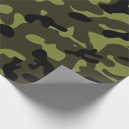 Army Camo Pattern Cadeaupapier (Hoek)