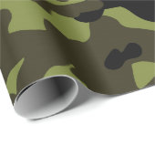 Army Camo Pattern Cadeaupapier (Rol Hoek)