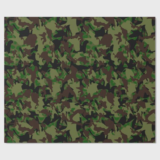Army Camo Pattern Cadeaupapier (Vlak)