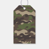Army Camo Verjaardagsfeestje Gift Label Cadeaulabel (Achterkant)