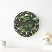 army camouflage pattern grote klok (Huis)