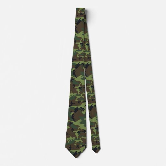 Army Camouflage Veteran Neckties Neck Tie Stropdas (Voorkant)