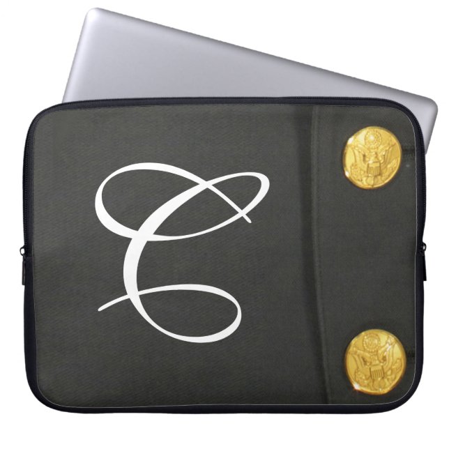 ARMY Class A Uniform Dres Monogram 15" Laptop Hoes (Voorkant)