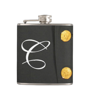 ARMY Class A Uniform Dress Monogram Whiskey Flask Heupfles