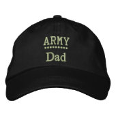Army Dad Militaire Familie Pride Geborduurde Pet (Voorkant)