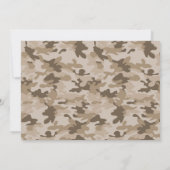 Army Desert Camouflage Militaire Verjaardag Kaart (Achterkant)