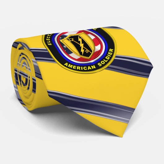 Army Electronic Warfare Veteran Stropdas (Opgerold)