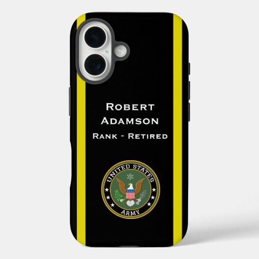 Army Emblem and colors personalize Case-Mate iPhone Case (Achterkant)