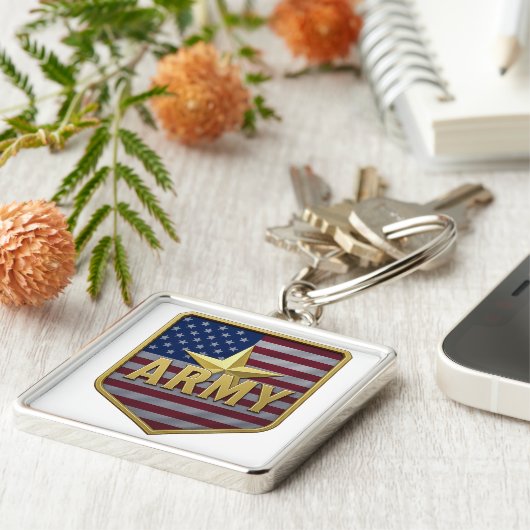 ARMY Emblem Design Sleutelhanger (Zijkant)