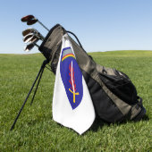 Army Europe USAREUR Insignia Golfhanddoek (Groen)