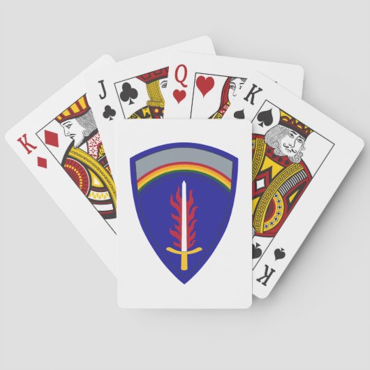 Army Europe USAREUR Insignia Pokerkaarten (Achterkant)