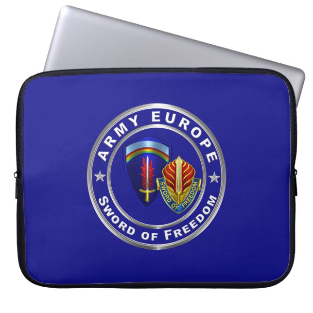 Army Europe USAREUR Laptop Sleeve (Voorkant)