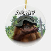 Army Fan Cute Keramisch Ornament (Voorkant)