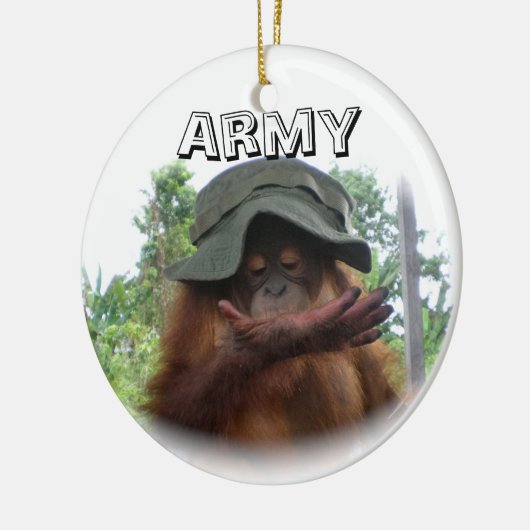 Army Fan Cute Keramisch Ornament (Links)