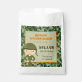Army Favor Tassen - Soldaat Militaire Camo Verjaar Bedankzakje (Voorkant)