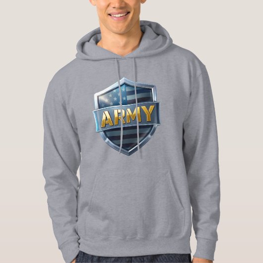 Army Flag Shield Hoodie (Voorkant)