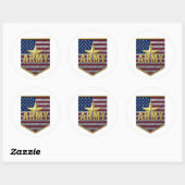 Army Flag Shield Sticker (Vel)
