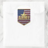 Army Flag Shield Sticker (Tas)