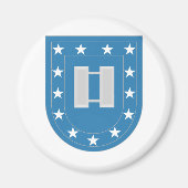 Army Flash Captain Insignia Magneet (Voorkant)