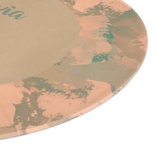 Army Floral Green Snijplank (Hoek)