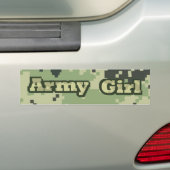Army Girl Bumpersticker (Op auto)