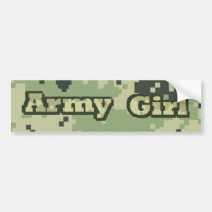 Army Girl Bumpersticker