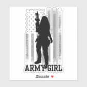 Army Girl Sticker (Vel)