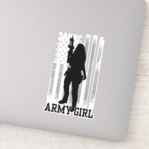 Army Girl Sticker