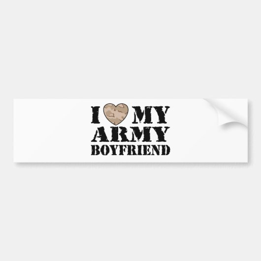 Army Girlfriend Bumpersticker (Voorkant)