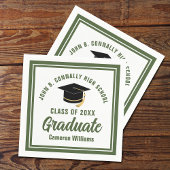 Army Green Afstuderen afstudeerfeest Servet