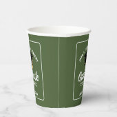 Army Green Afstuderen op maat 2025 afstudeerfeest Papieren Bekers (Rechts)