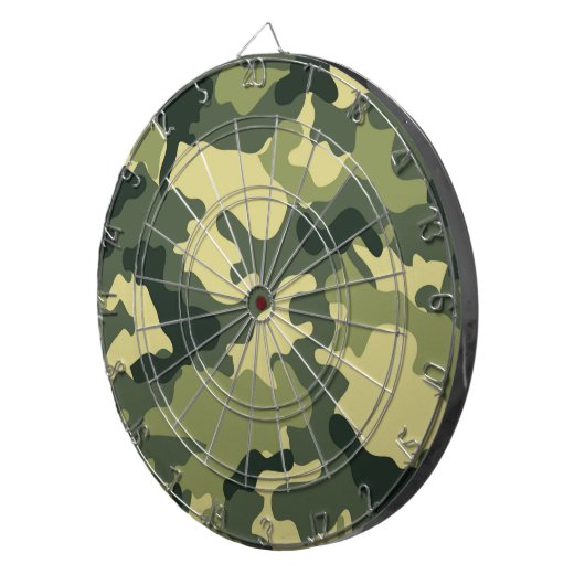 Army Green Camo Dartboard Dartbord (Voorkant Rechts)