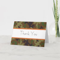 Army Green Camouflage Dank u kaart