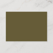 Army Green Camouflage Luier Raffle Insert Informatiekaartje (Achterkant)