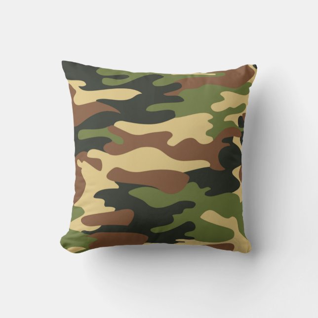 Army Green Camouflage Pattern Kussen (Voorkant)