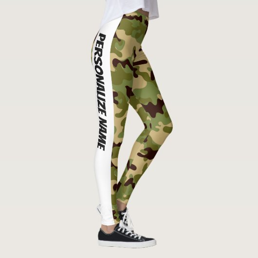 Army Green Camouflage PERSONALISEREN Leggings (Rechts)