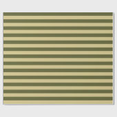 Army Green en Khaki Stripes Cadeaupapier (Vlak)