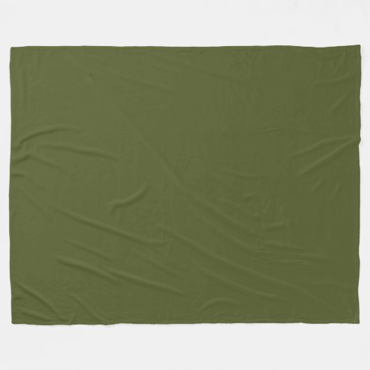 Army Green Fleece Deken (Voorkant (Horizontaal))