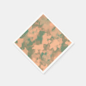 Army Green Floral Waterverf Abstracte servetten (Hoek)