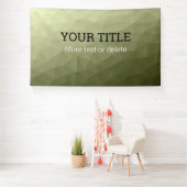 Army green geometric mesh Triangle custom text Spandoek (Insitu)