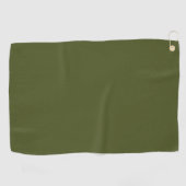 Army Green Golf Towel for Ultimate Comfort Golfhanddoek (Horizontaal)