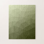Army green gradient geometric mesh pattern legpuzzel<br><div class="desc">Army green gradient geometric mesh pattern Triangle Jigsaw Puzzle. 
Triangle geometric mesh with light dark modern ombre gradient.</div>