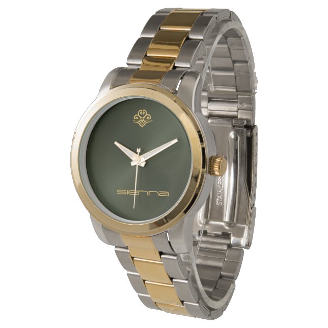 Army Green Metallic Horloge (Gekanteld)