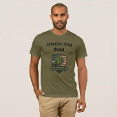 Army Green Operation Mind Shield Logo Tee T-shirt (Voorkant volledig)