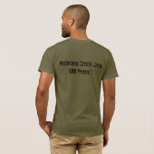 Army Green Operation Mind Shield Logo Tee T-shirt (Achterkant volledig)