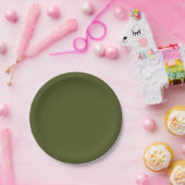 Army Green Papieren Bordje (Feest)