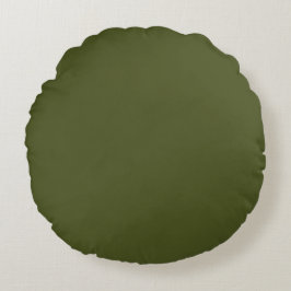 Army Green Rond Kussen