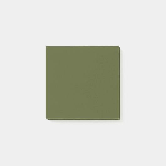 Army Green Simple 3" x 3" Post-it® Notes (Voorkant)
